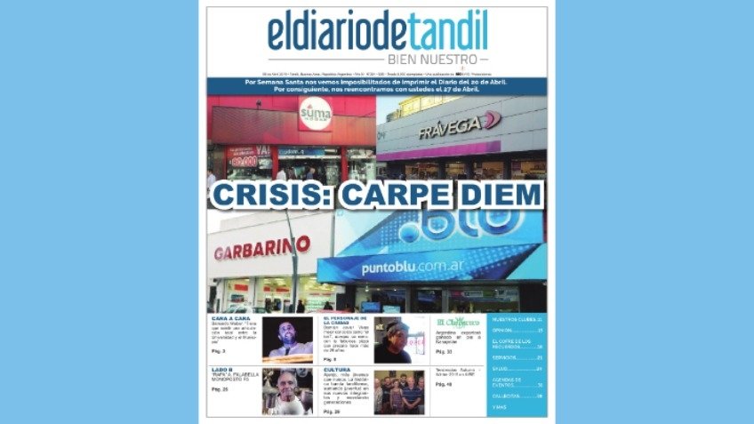 "Crisis: Carpe Diem", la tapa de nuestra edición papel